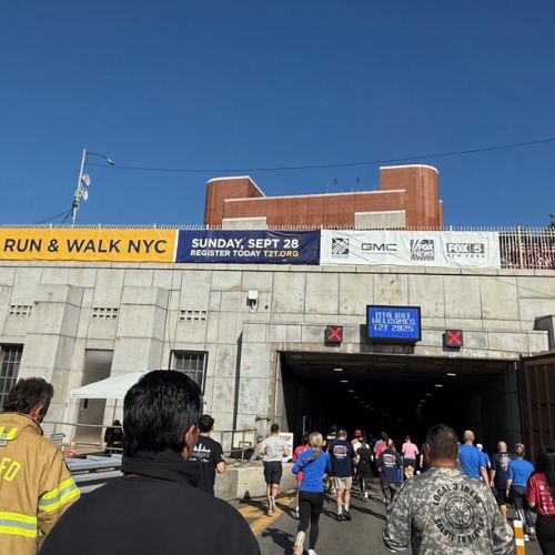 entering the tunnel at the T2T race